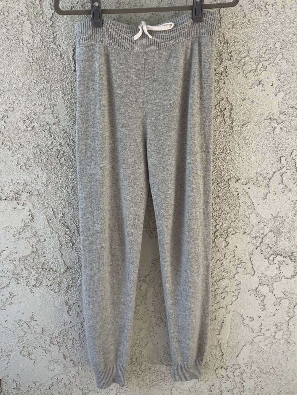SUMMERSALT Coziest Cashmere Blend Jogger Size Small Gray Merino Wool Sweatpants